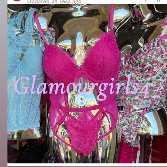Pink push lingerie NWT size XL